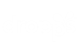 Dropps logo white