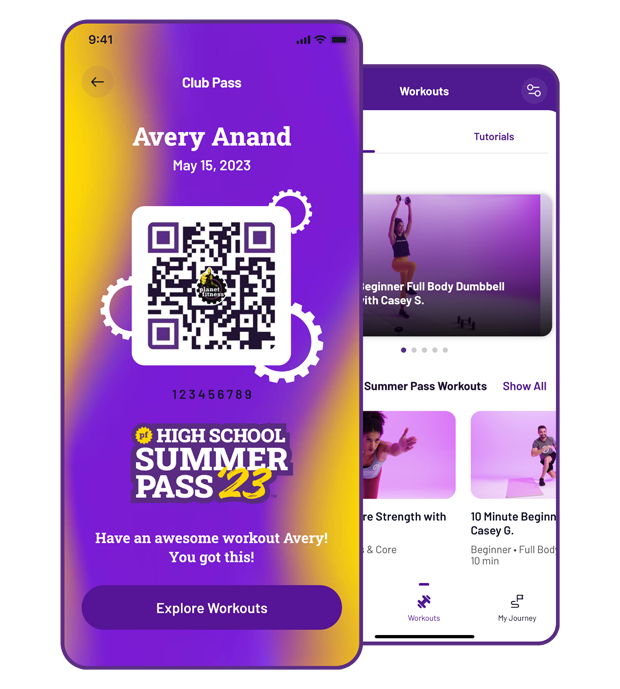 Download the Planet Fitness App