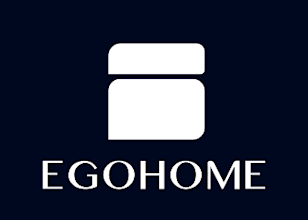 Egohome white logo