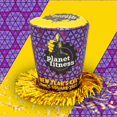 Planet Fitness branded New Year's Eve Hat