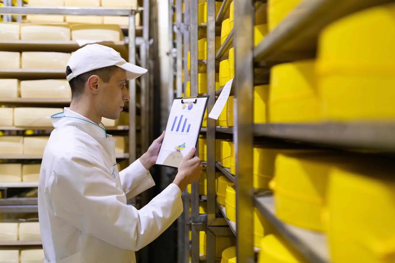 Food safety inspection in a warehouse