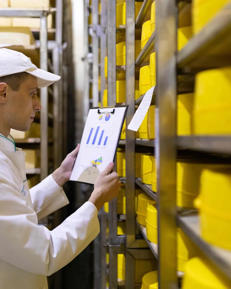 Food safety inspection in a warehouse