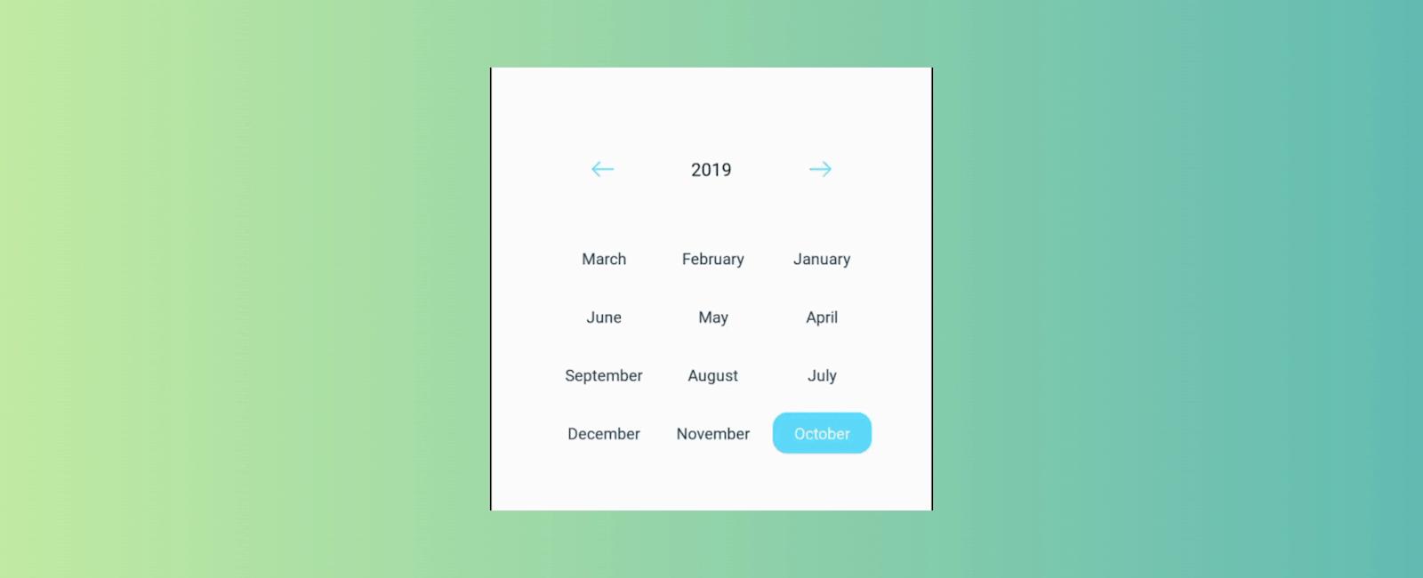 Month-Year Picker