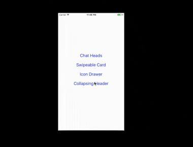 React Native interactable