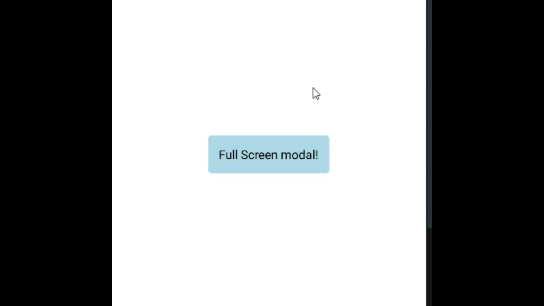 Full Screen Modal