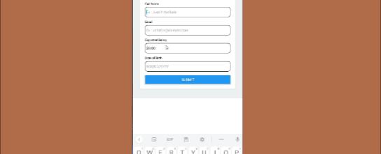 Simple Form with data Access
