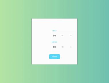 Modern Time Picker