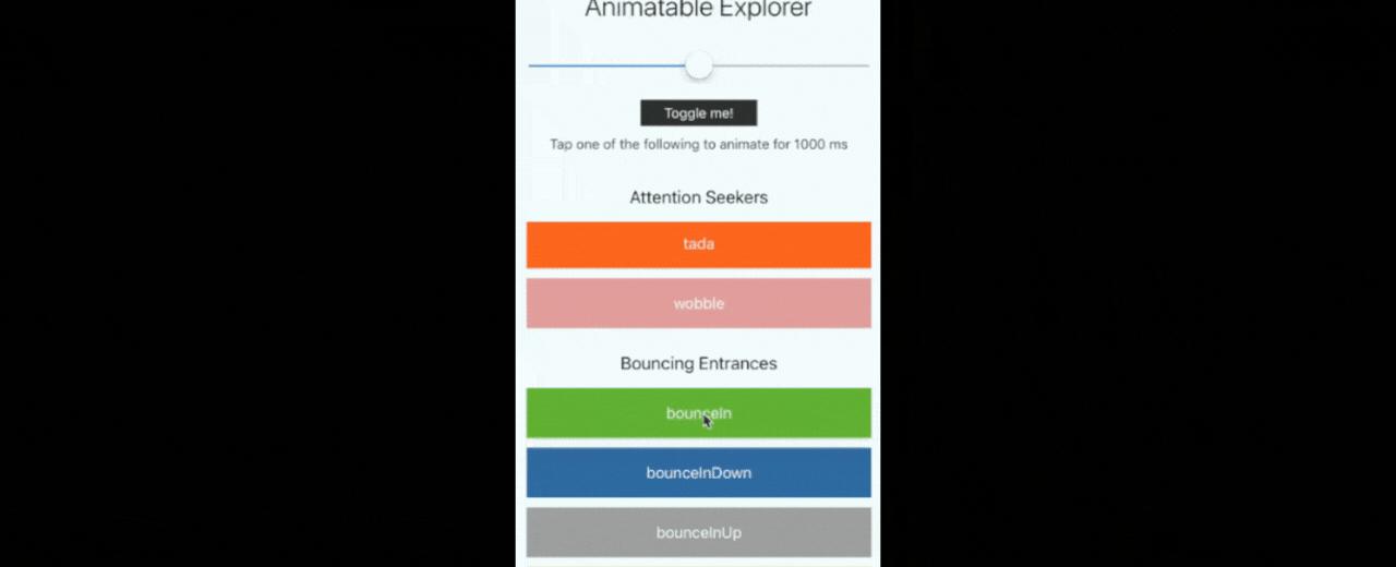 React Native Animatable