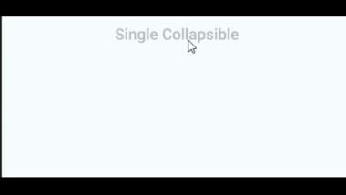 Single Collapsible