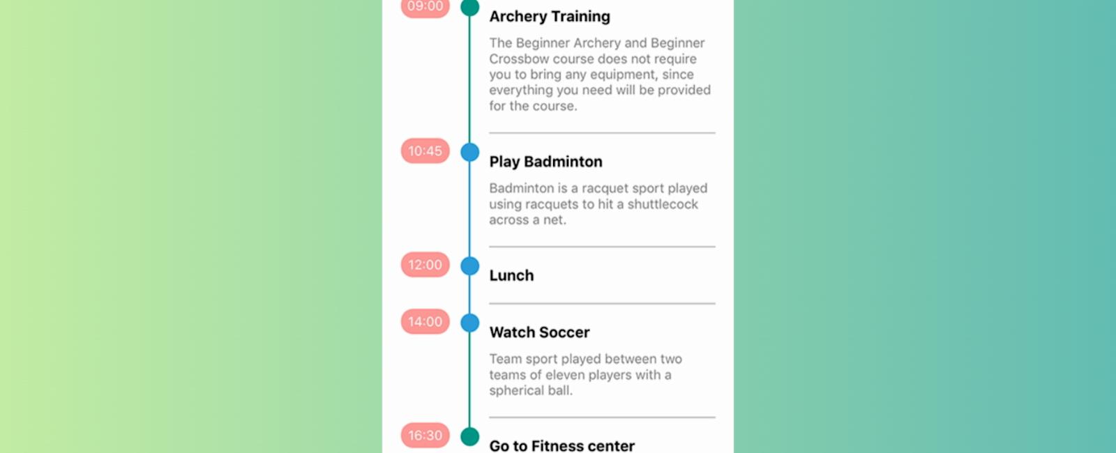 Custom Timeline Listview