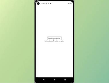 Dropdown Modal