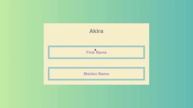 Text input effect Akira