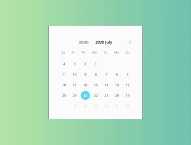 Minimum & Maximum Modern Date Picker
