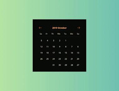 Customizable Modern Date Picker