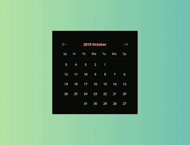 Customizable Modern Date Picker 