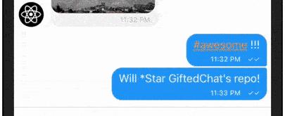Using react-native-gifted-chat