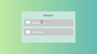 Text input effect Makiko