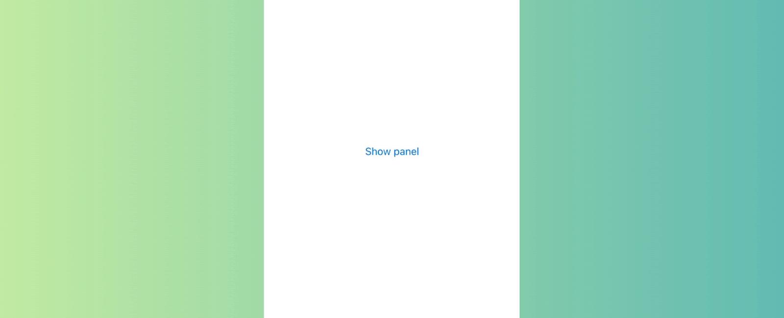 Basic Sliding Up Panel