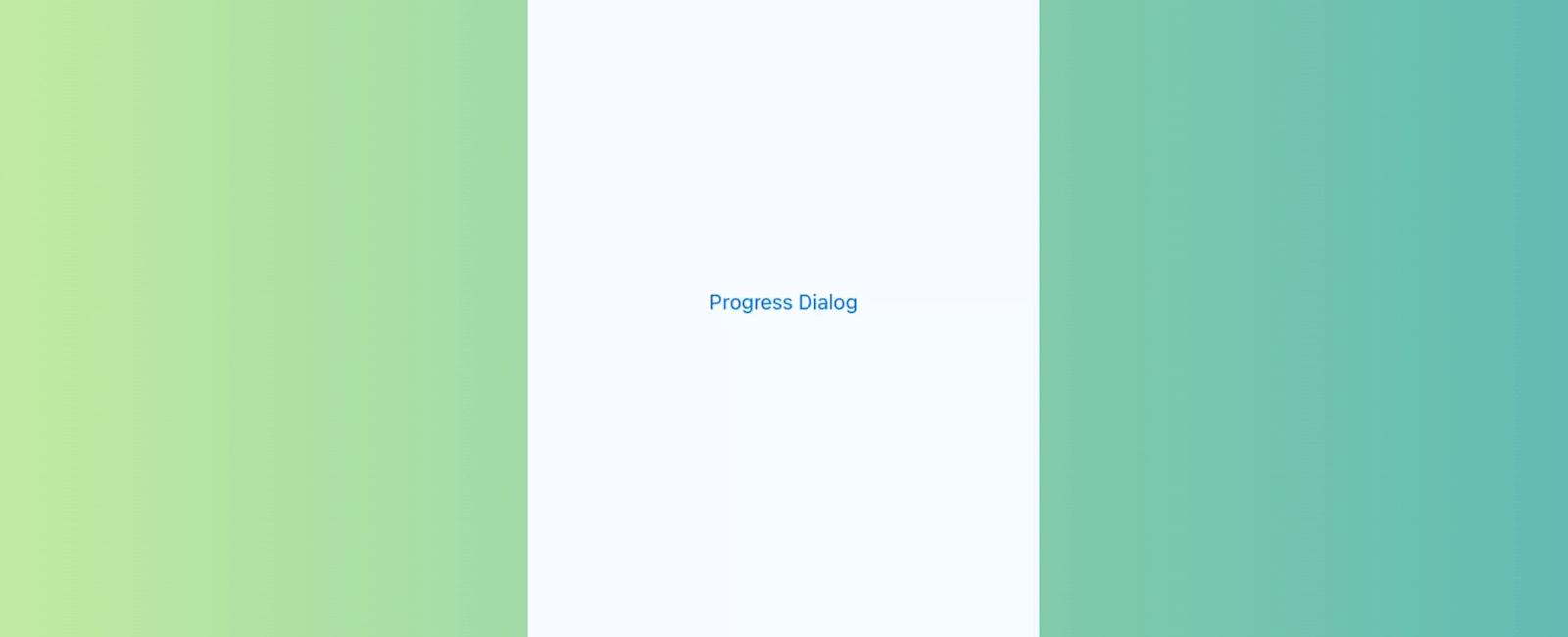 Progress Simple Dialog