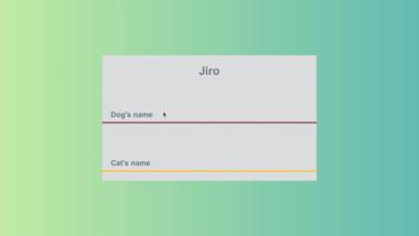 Text input effect Jiro