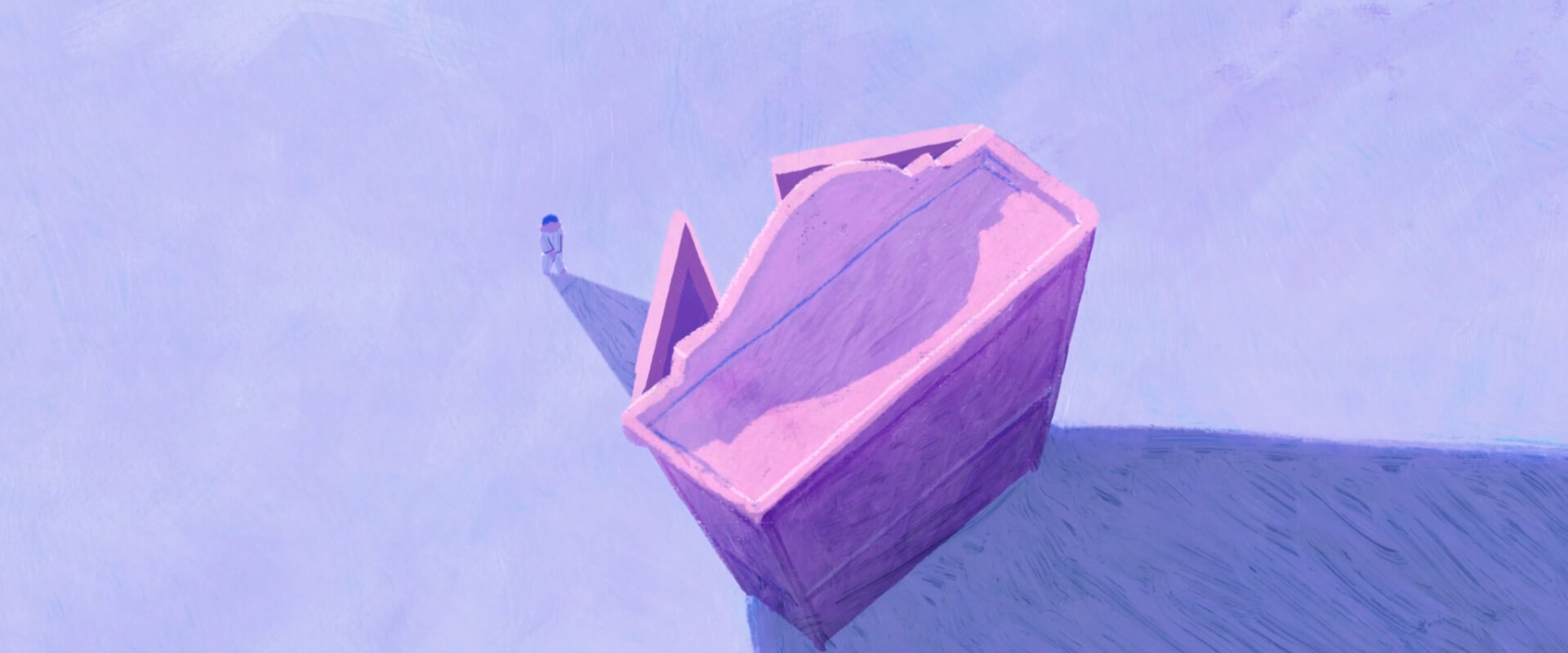 Illustration: A small boy in front of a giant armoir