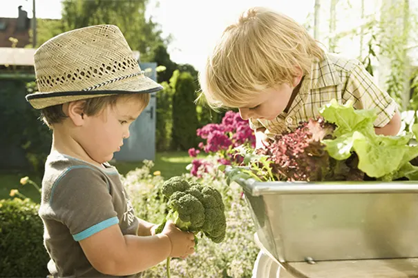 Jardinagem infantil uma forma de fazer exercício 