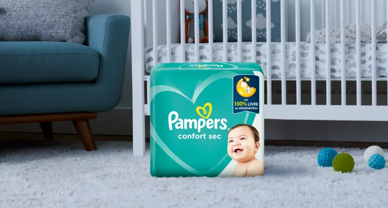 Fraldas Pampers® Confort Sec™