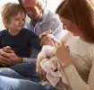 Apresentando o novo bebê para a família