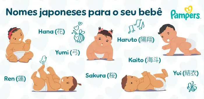 nomes japoneses para meninos e meninas