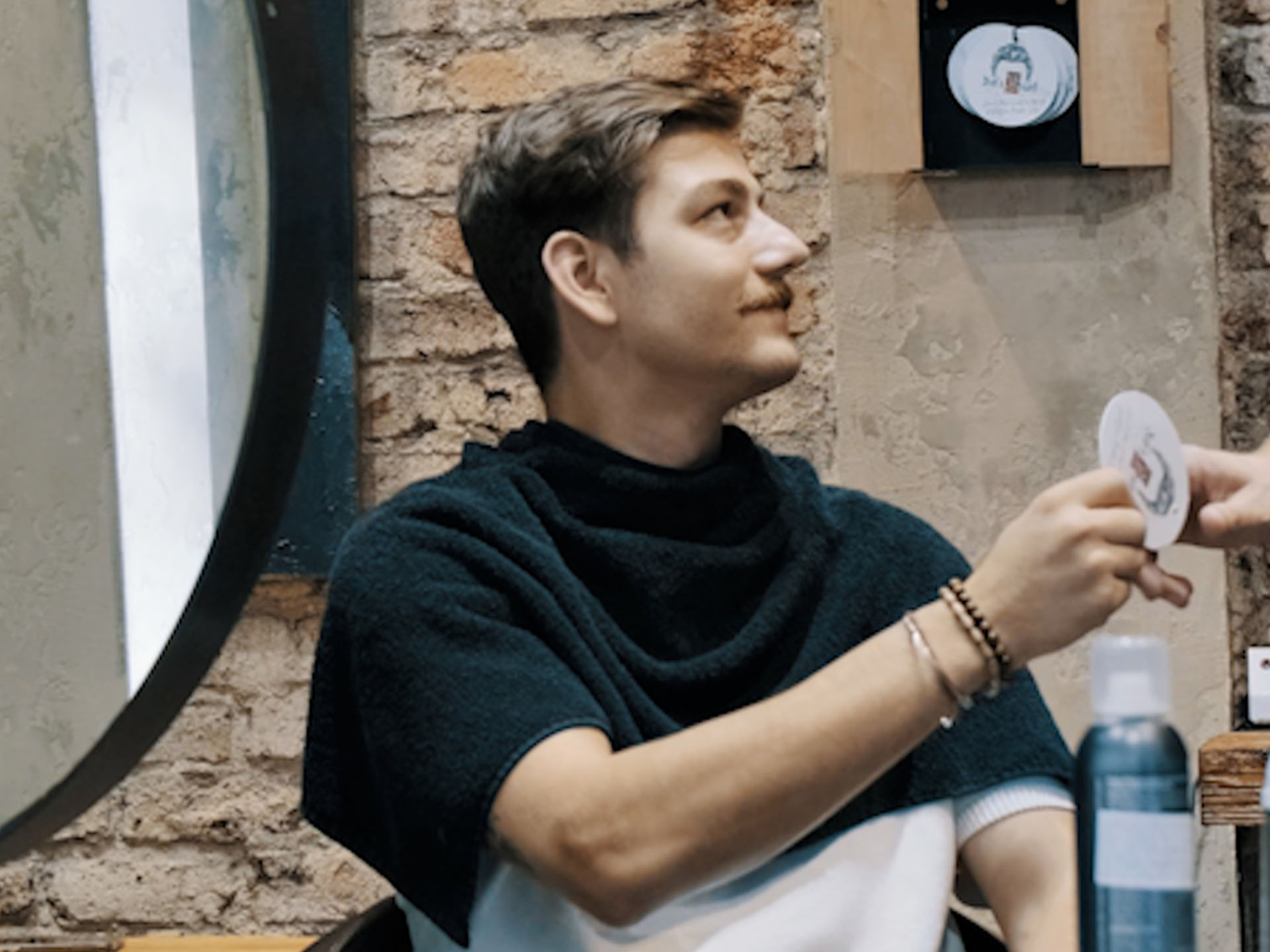 Emre Bilgin in a bar
