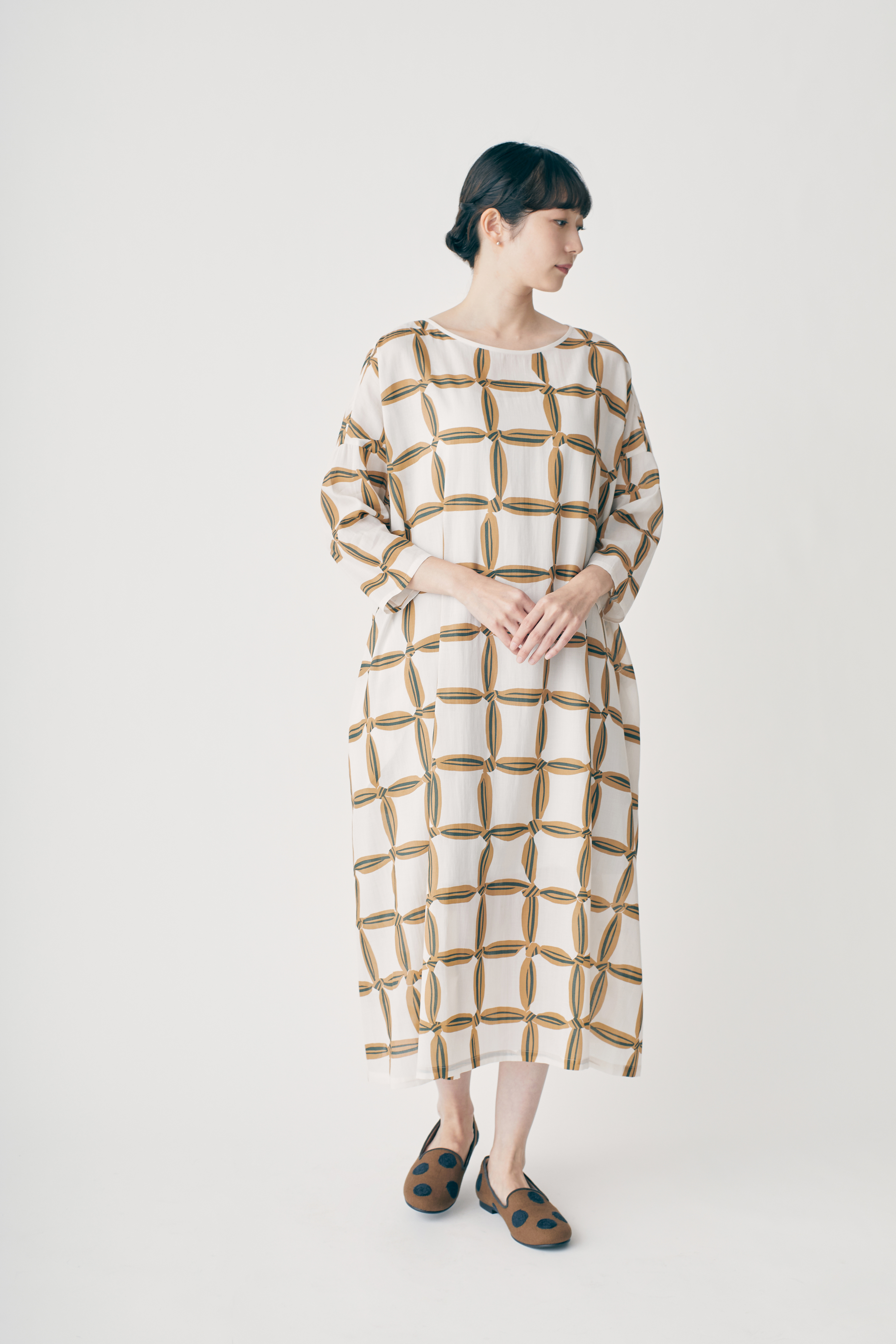 mina perhonen ミナペルホネン　solmio ワンピース　160 mina perhonen sound drop ワンピース - ミナペルホネン正規取扱