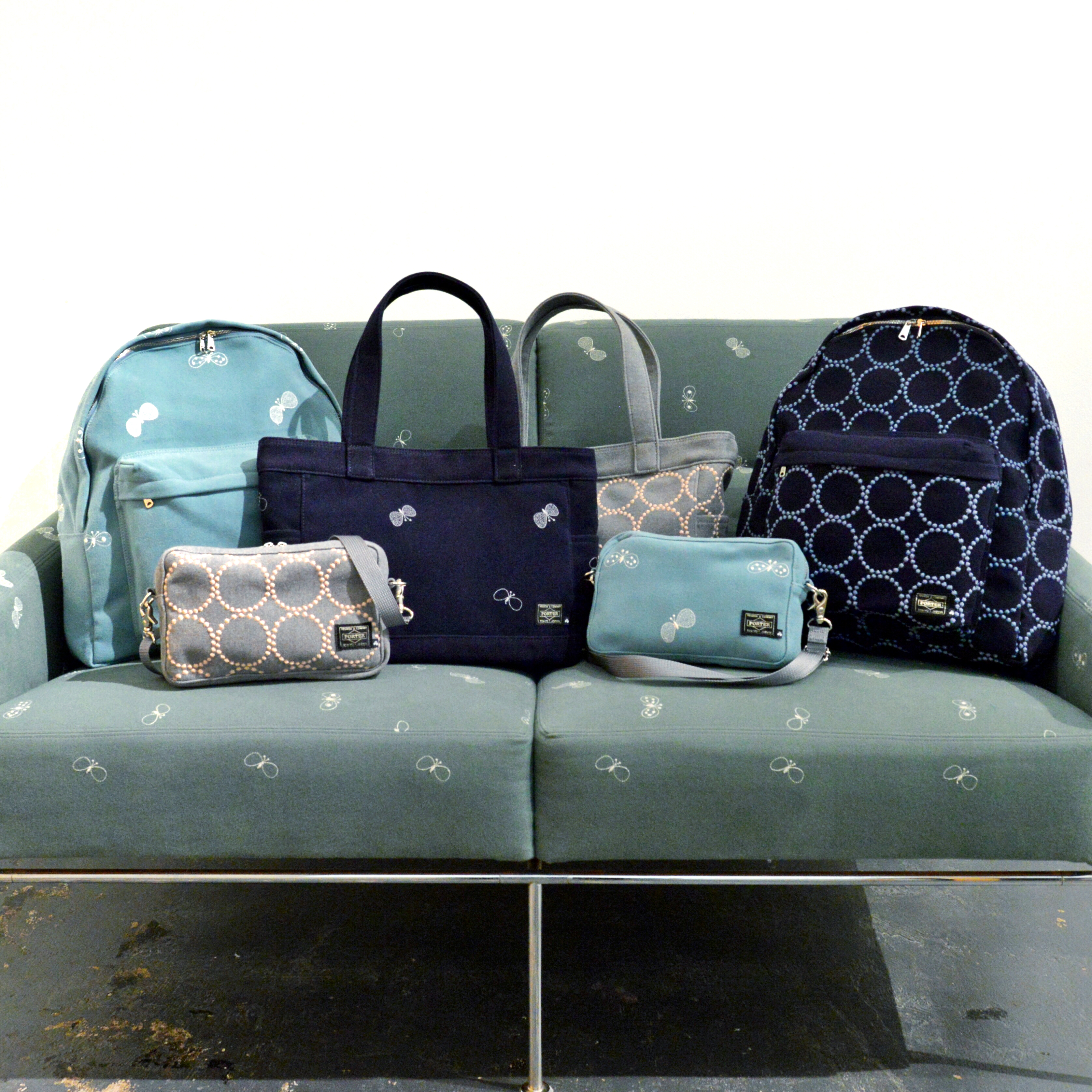 ポーター藍染リュックをリメイク/ミナペルホネン