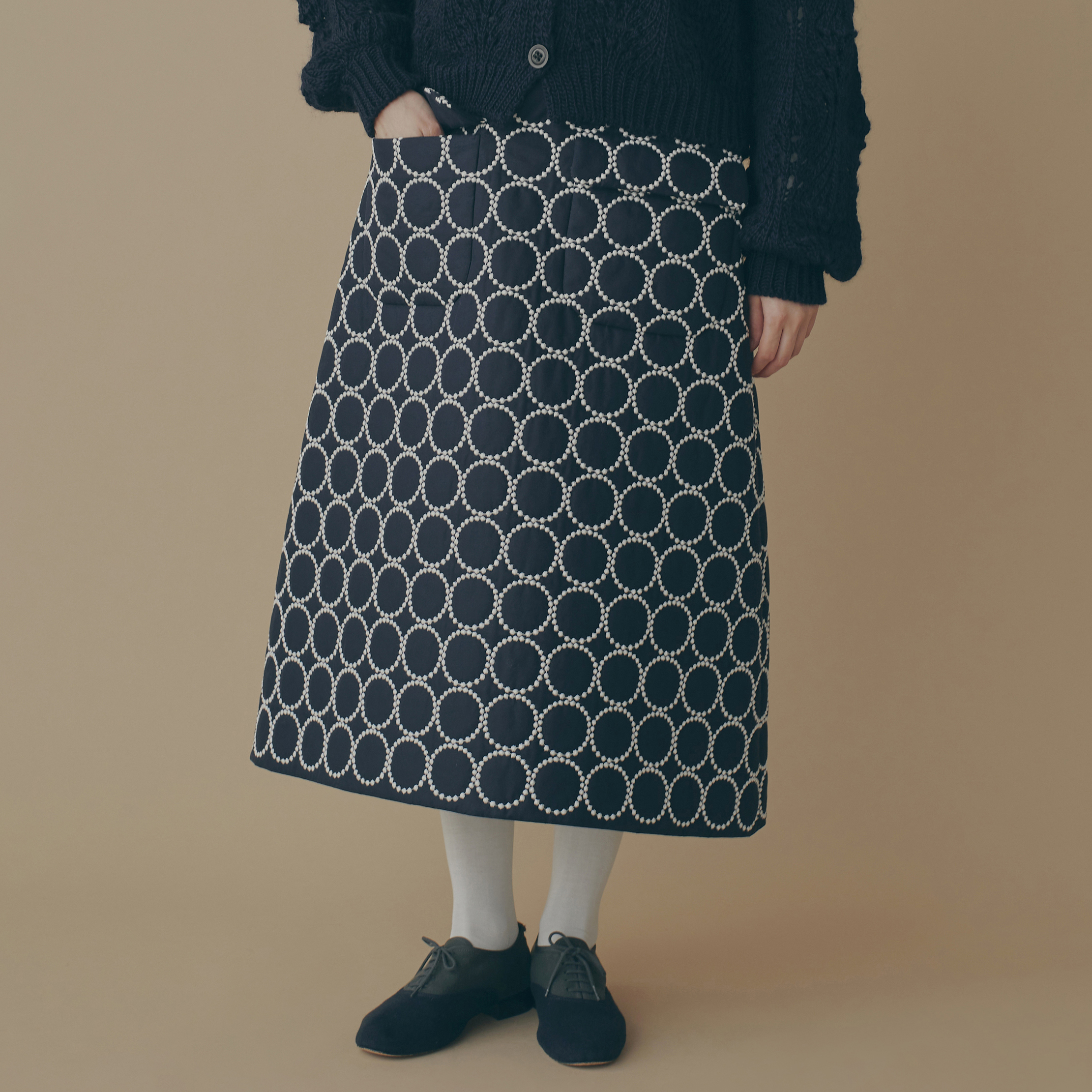 2021aw ミナペルホネン tartan スカート mina perhonen mina perhonen tartan 巻きスカート - ミナ