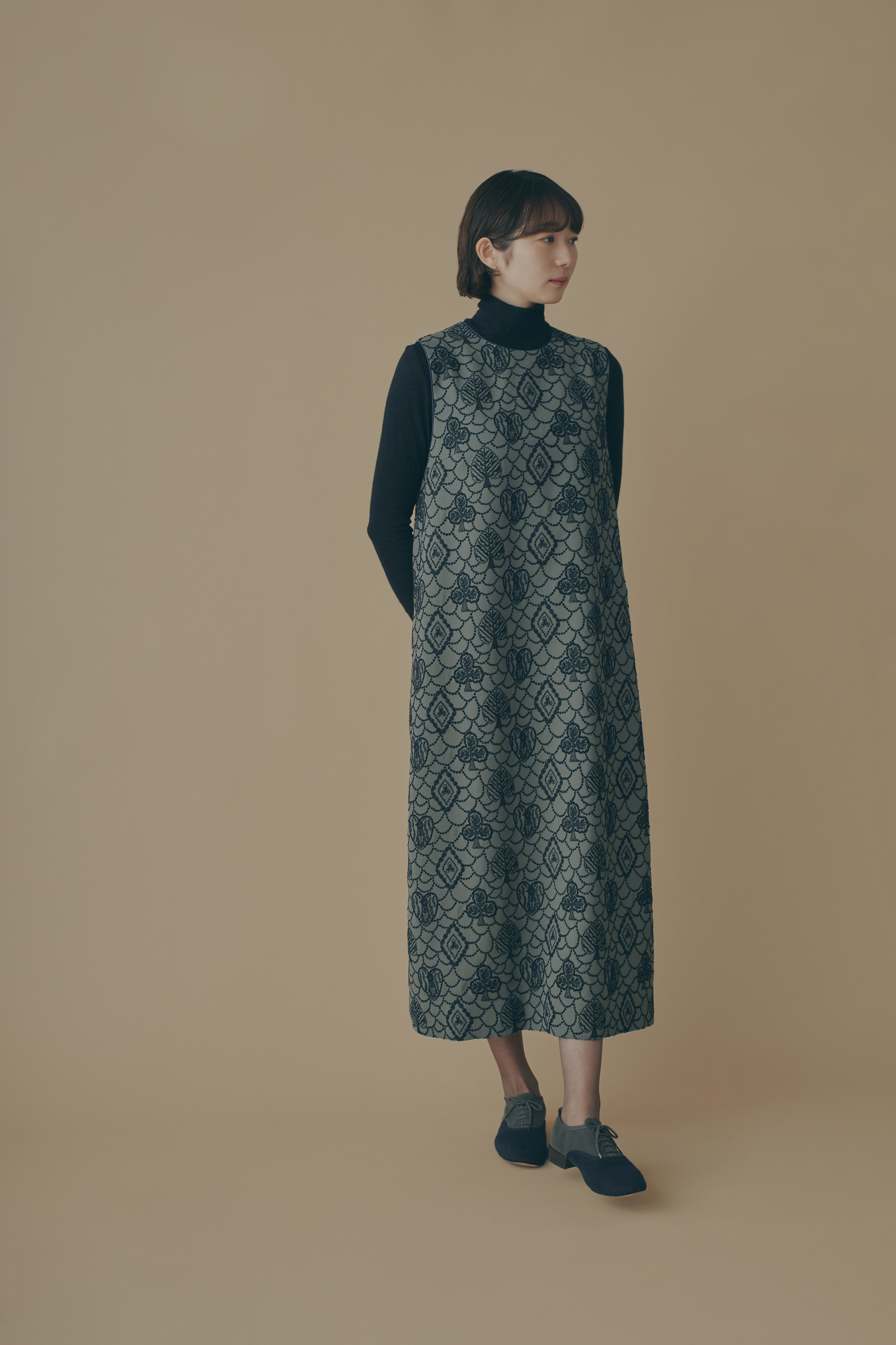 【美品　M相当】ミナペルホネン　フォレストパレード　ノースリーブ　ニット mina perhonen forest parade コート - ミナペルホネン正規取扱