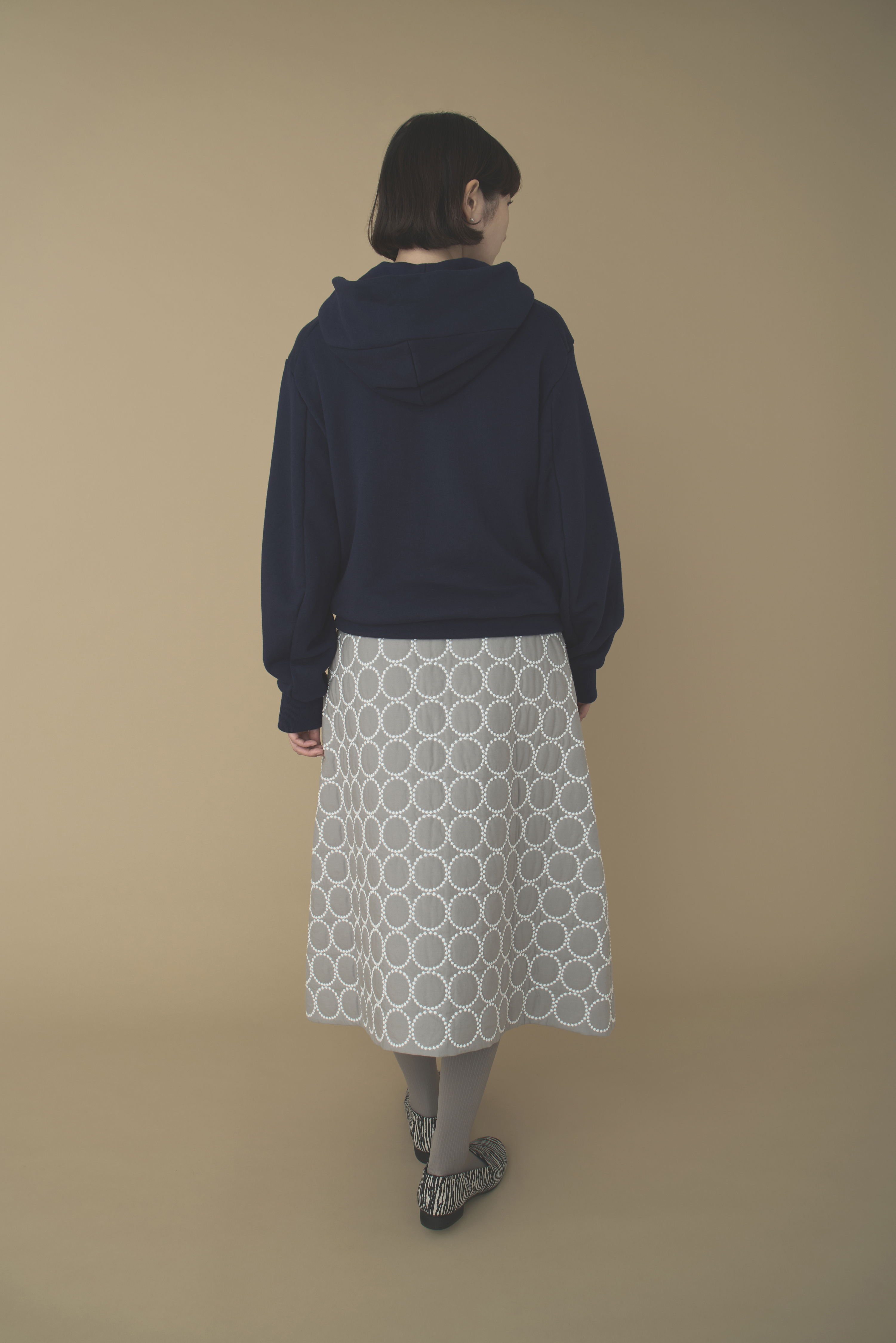 ミナペルホネン タンバリン ネイビー 38 クリーニング済& ショップ