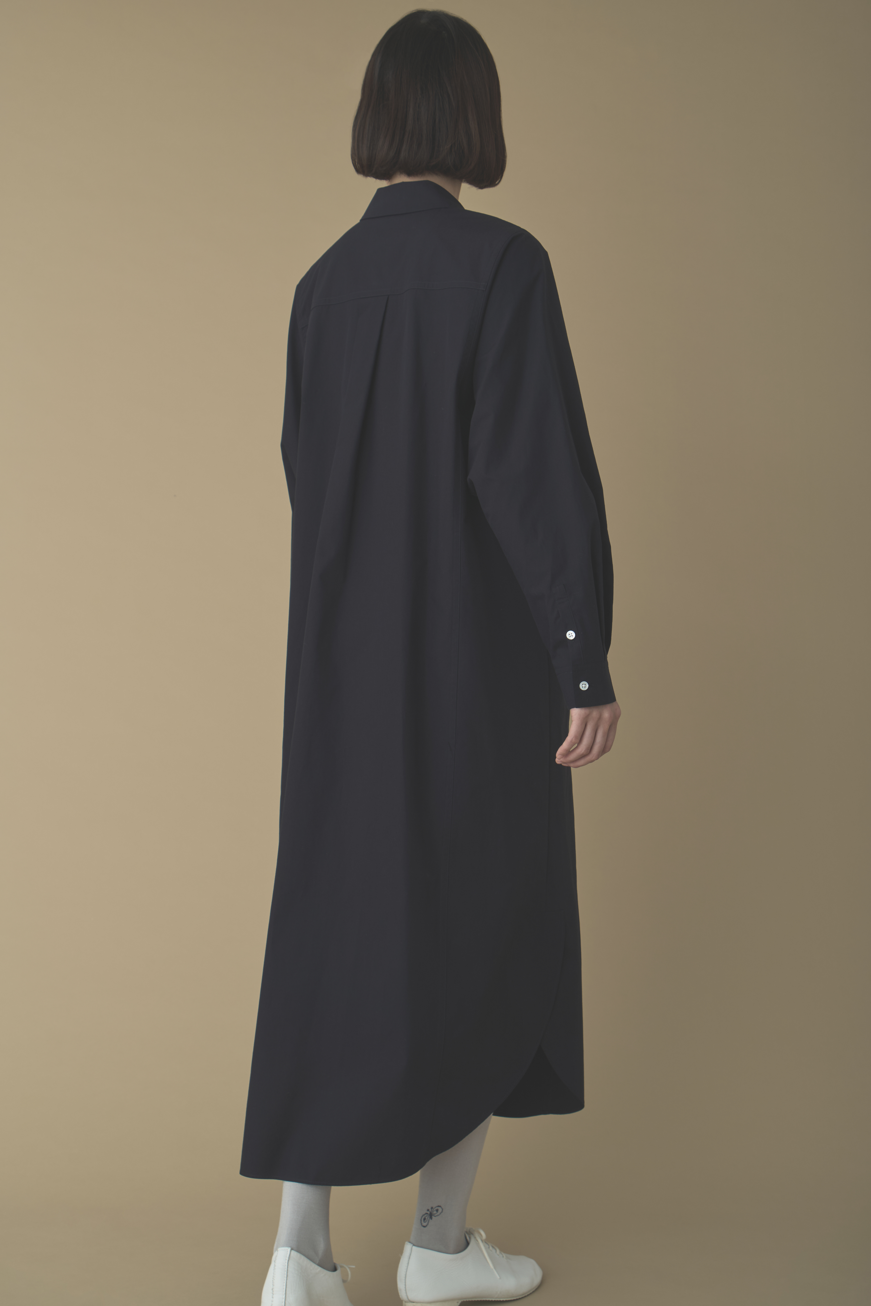 ◆Donna Karan リネンブレンドプリントシャツドレス breathing シャツドレス - minä perhonen