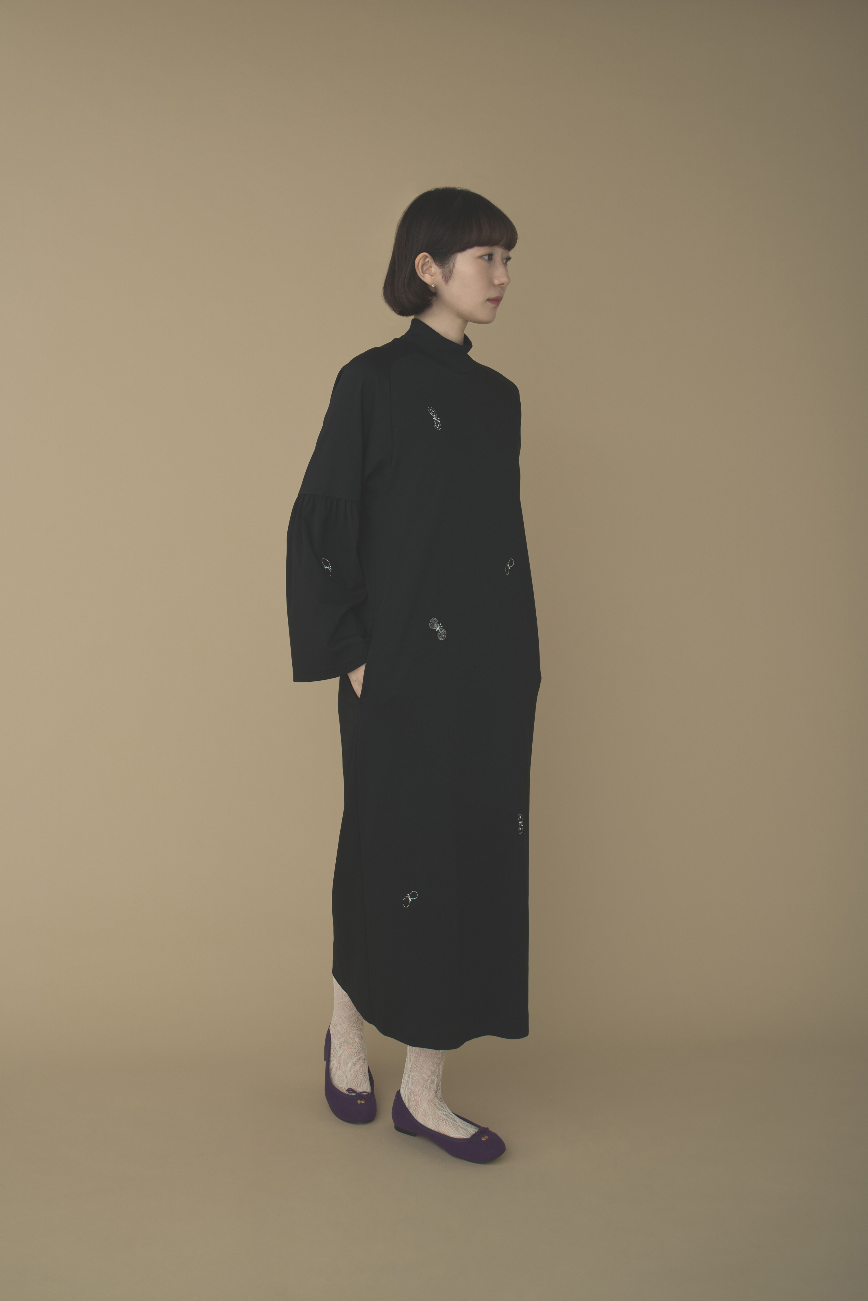 【新品未使用】【完売品】mina perhonen 長袖 cho-cho 新品 mina perhonen 【未使用/2024/AW/定価7.1万】ミナペルホネン