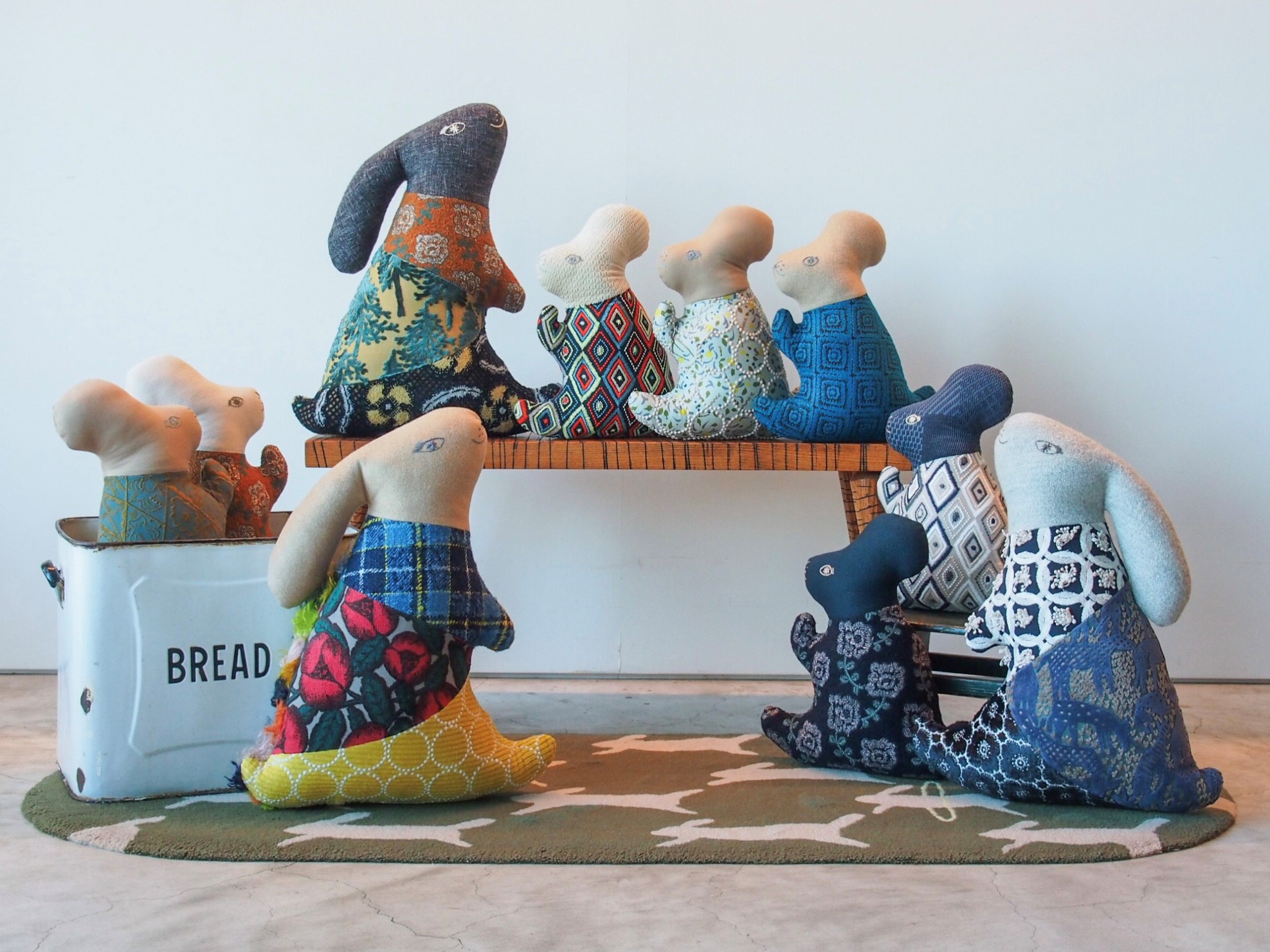 patchwork usagi cushionとkousagi cushion発売のお知らせ。11月26日～ - minä perhonen