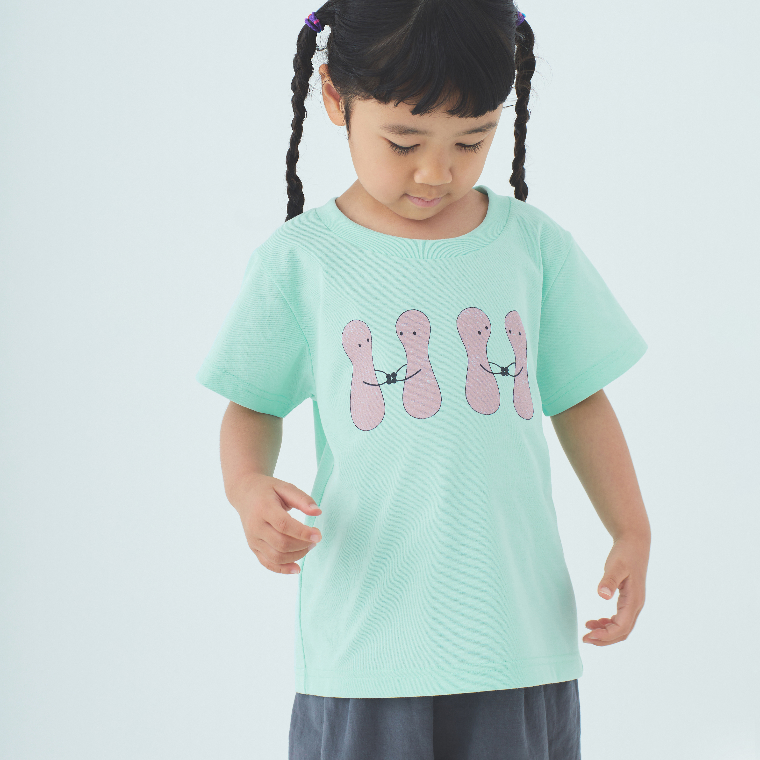 ミナペルホネン×ヘリーハンセン friend Tシャツ ダークグリーンM 未使用 friend キッズカットソー - minä perhonen