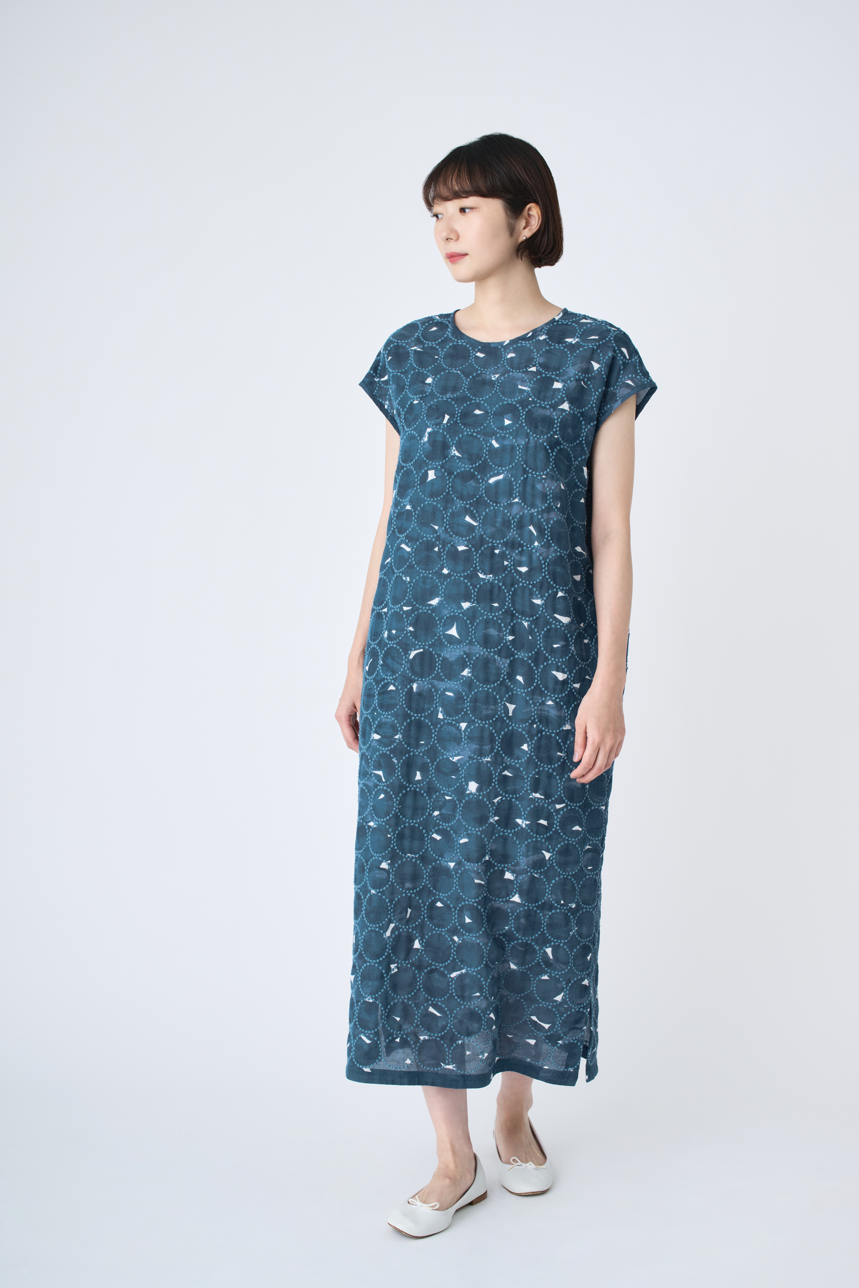 pensaat+tambourine フレンチスリーブドレス - minä perhonen