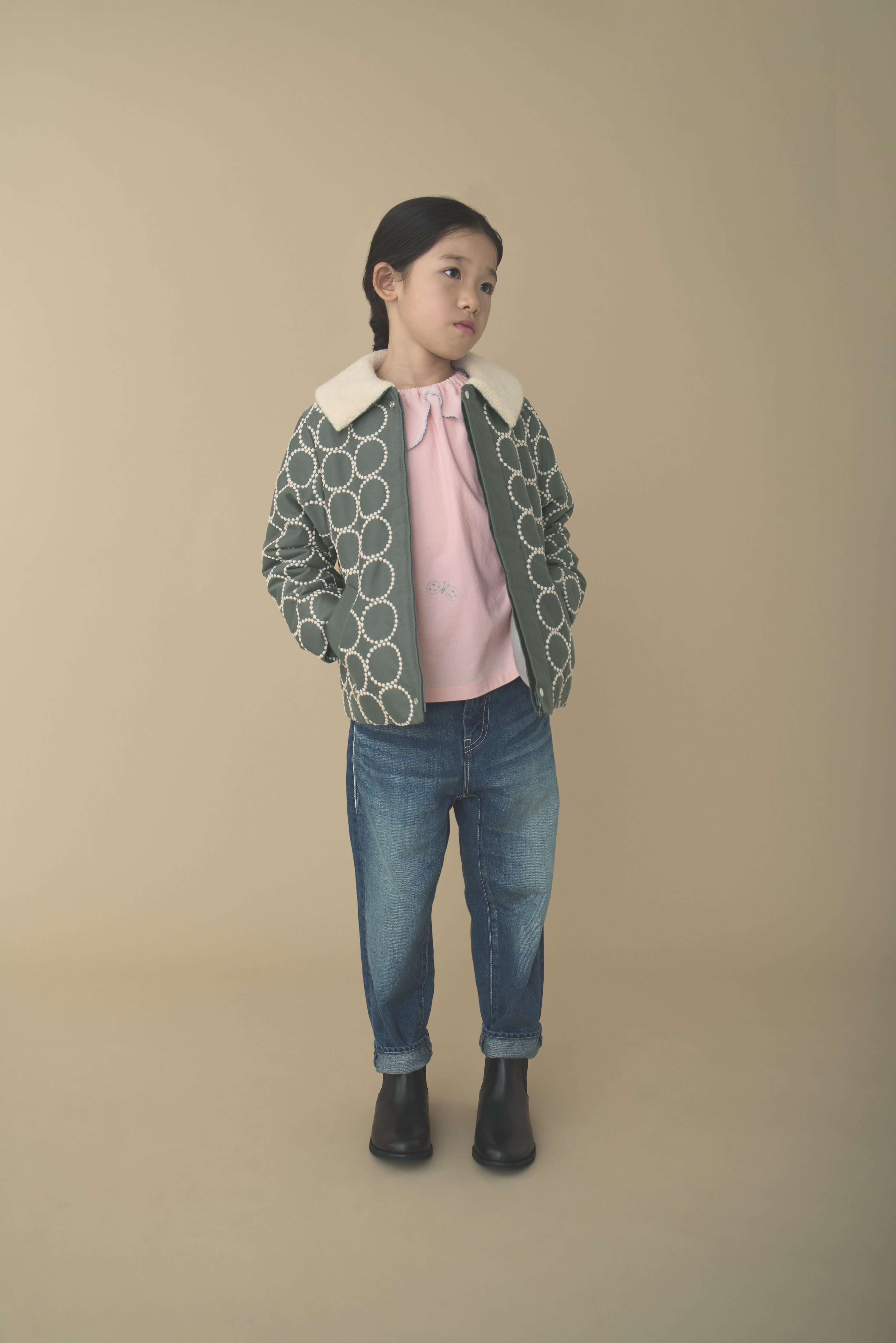 砂*様 最終値下げ　mina perhonen キッズ　タンバリン　コートポケッ 砂*様 最終値下げ mina perhonen キッズ タンバリン コートポケッ 砂