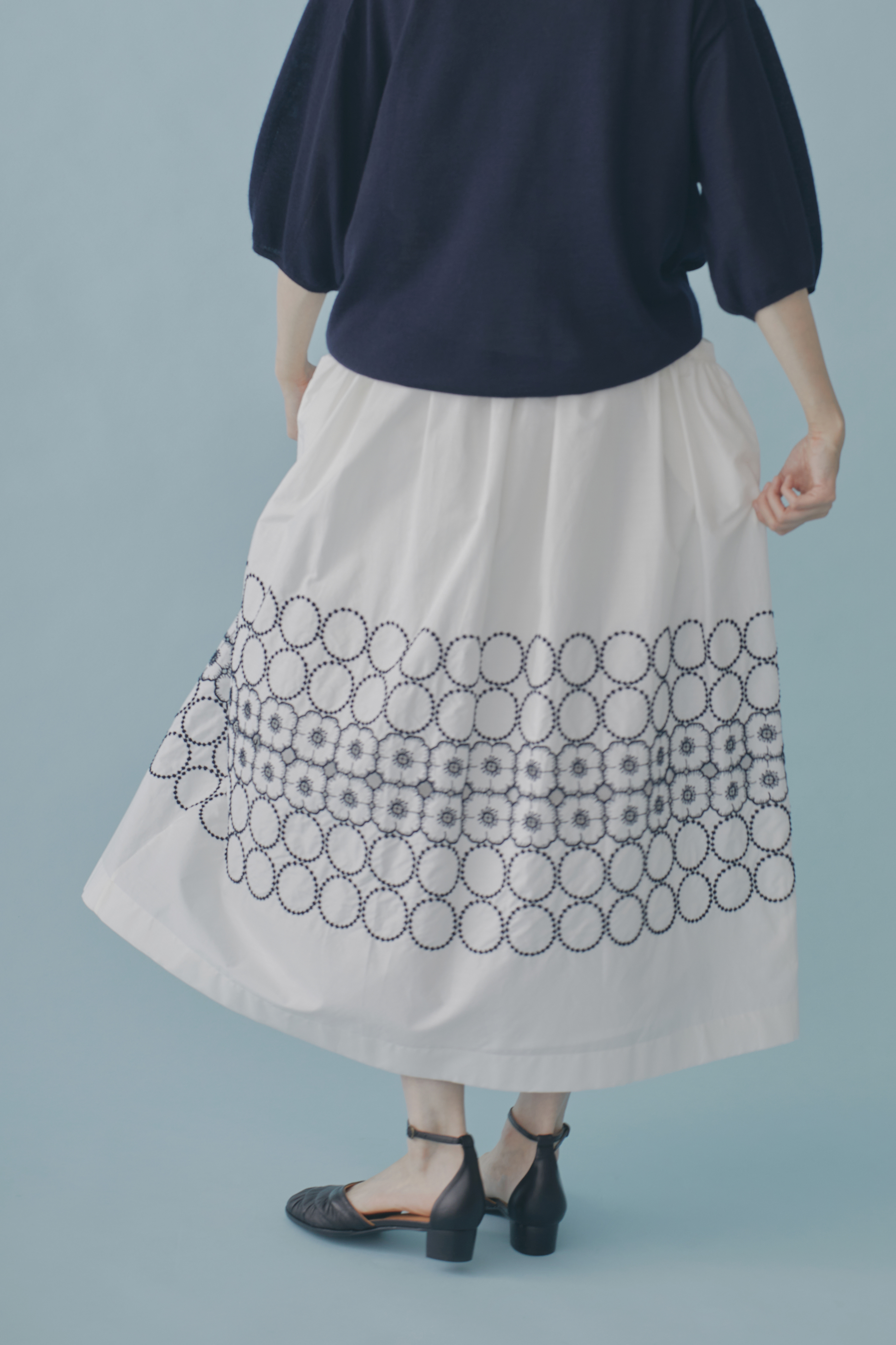 anemone×tambourine ギャザースカート - minä perhonen