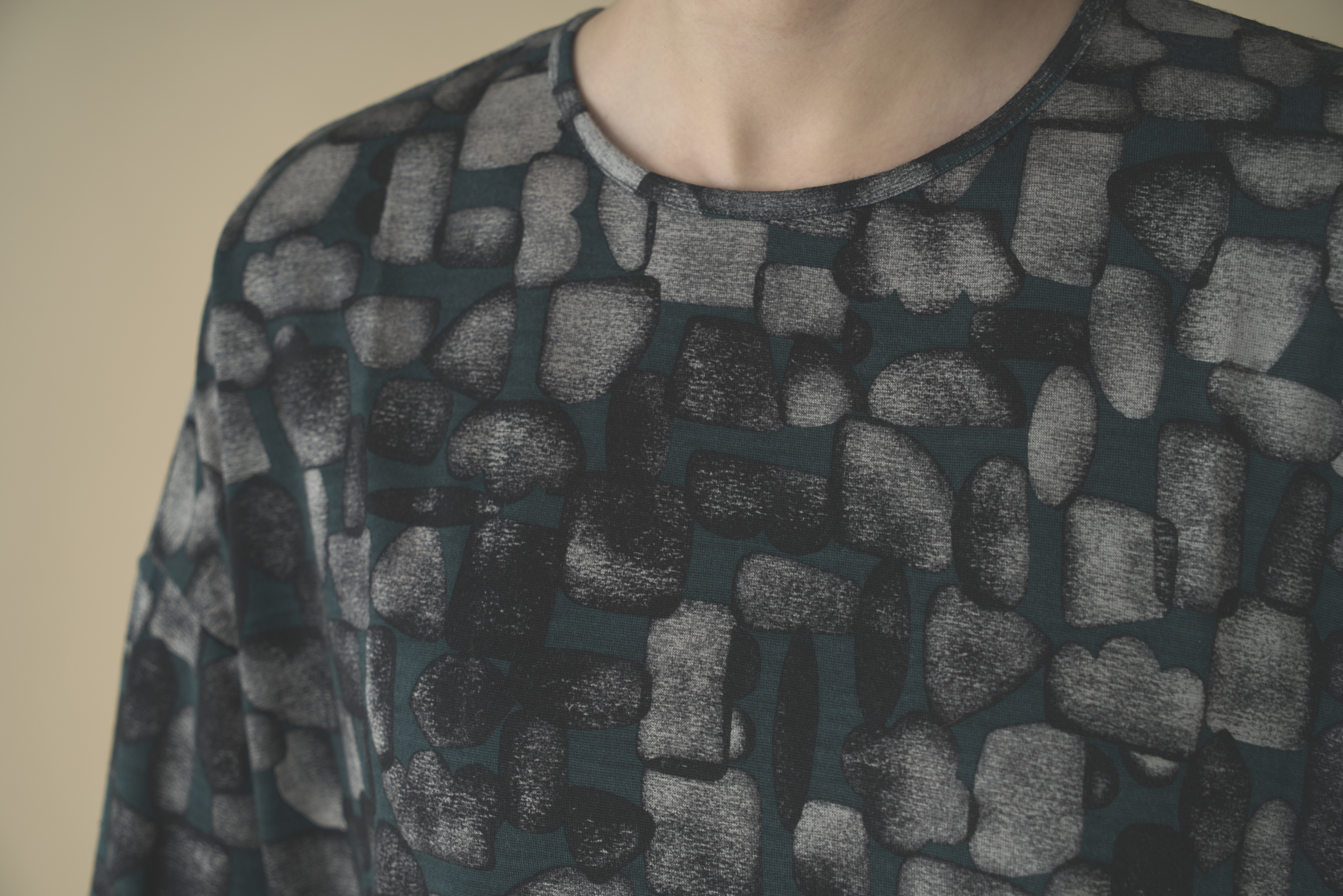 【新品未使用】mina perhonen カットソー mina perhonen / sea birds カットソー / blue / 110,120,130cm