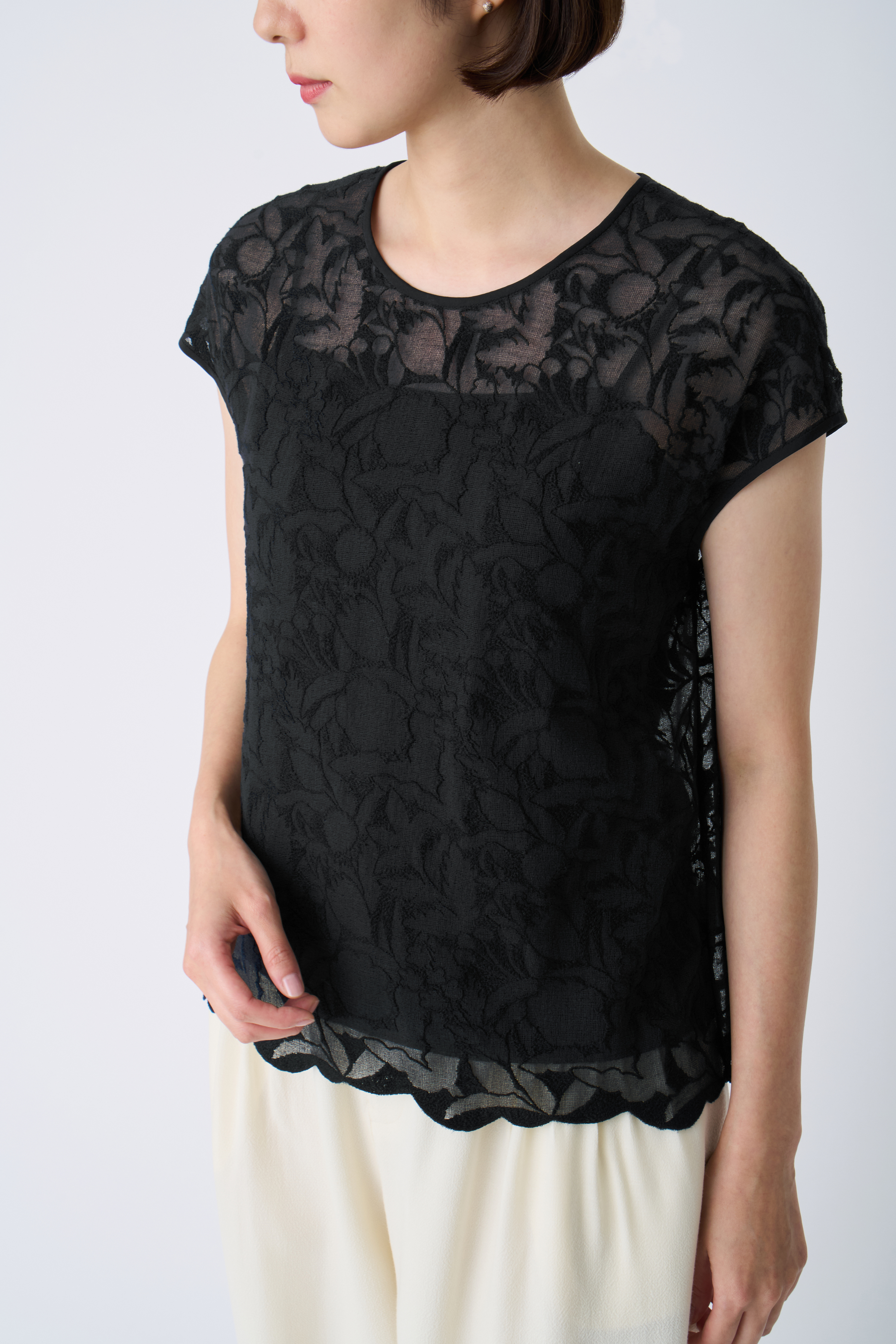 ミナペルホネン ̈﻿ フレンチスリーブブラウス