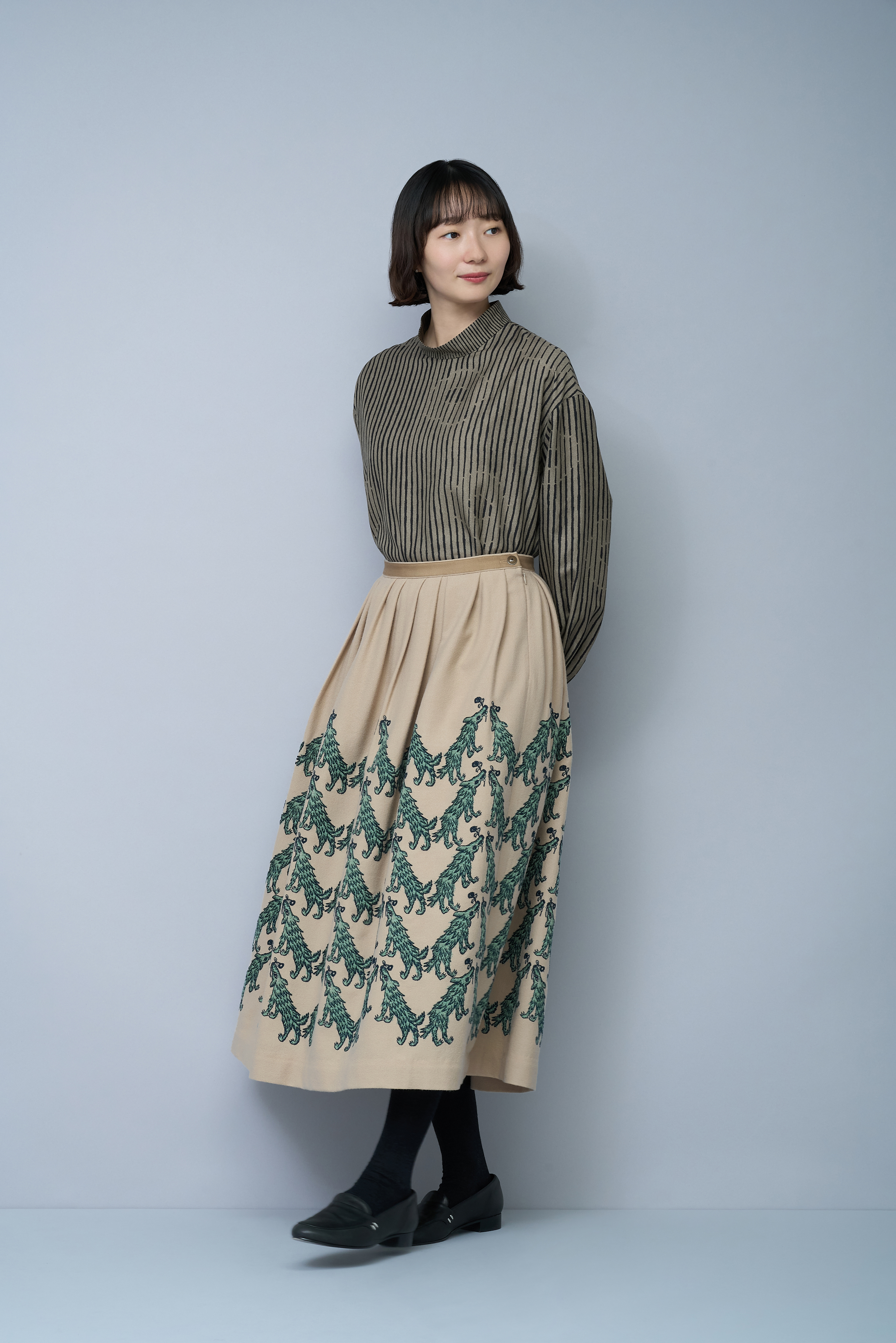 wolf & flower タックスカート - minä perhonen