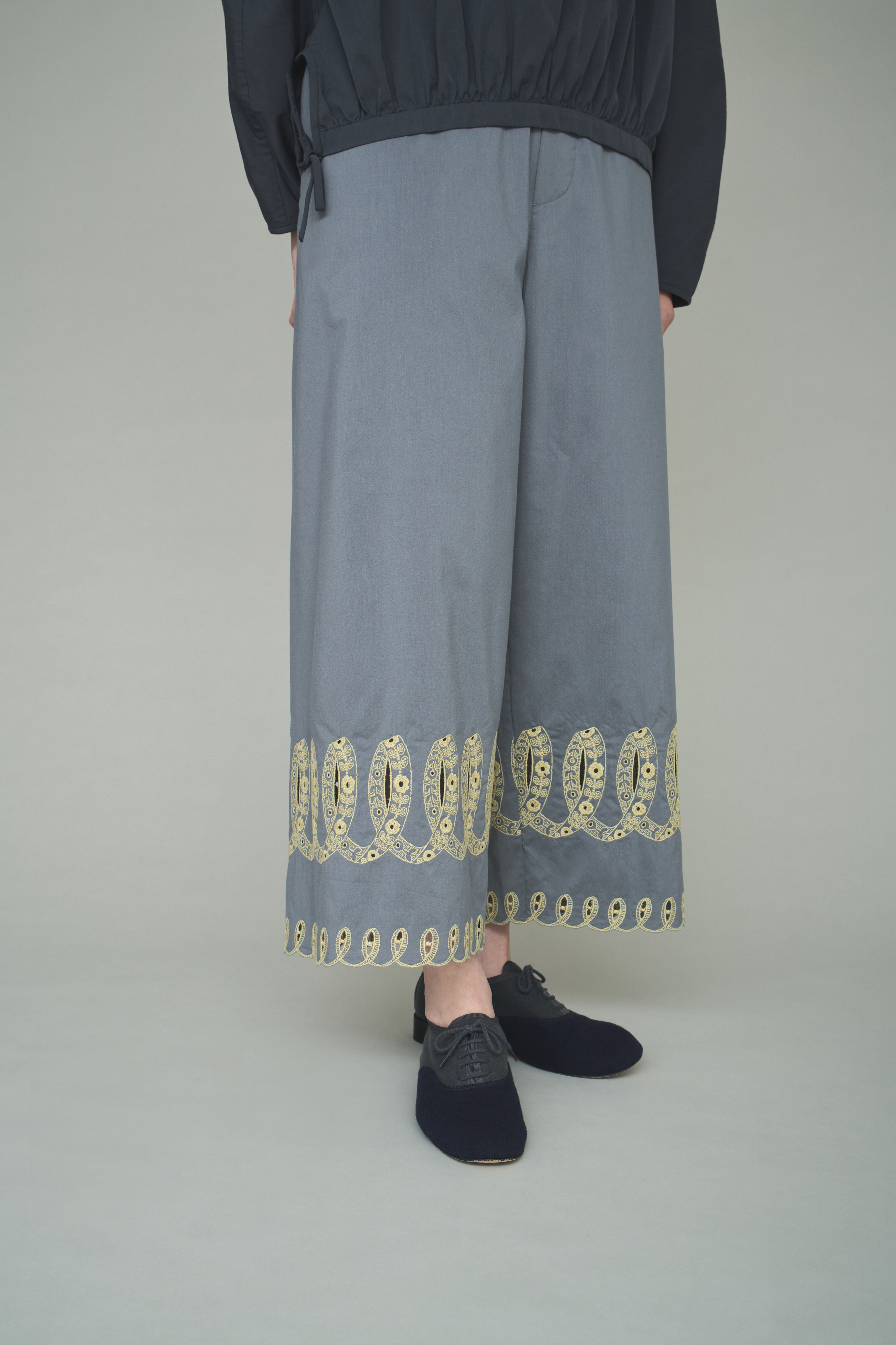 パンツ Highwaist ribbon pants AM1380 ANDMARY】Highwaist ribbon pants