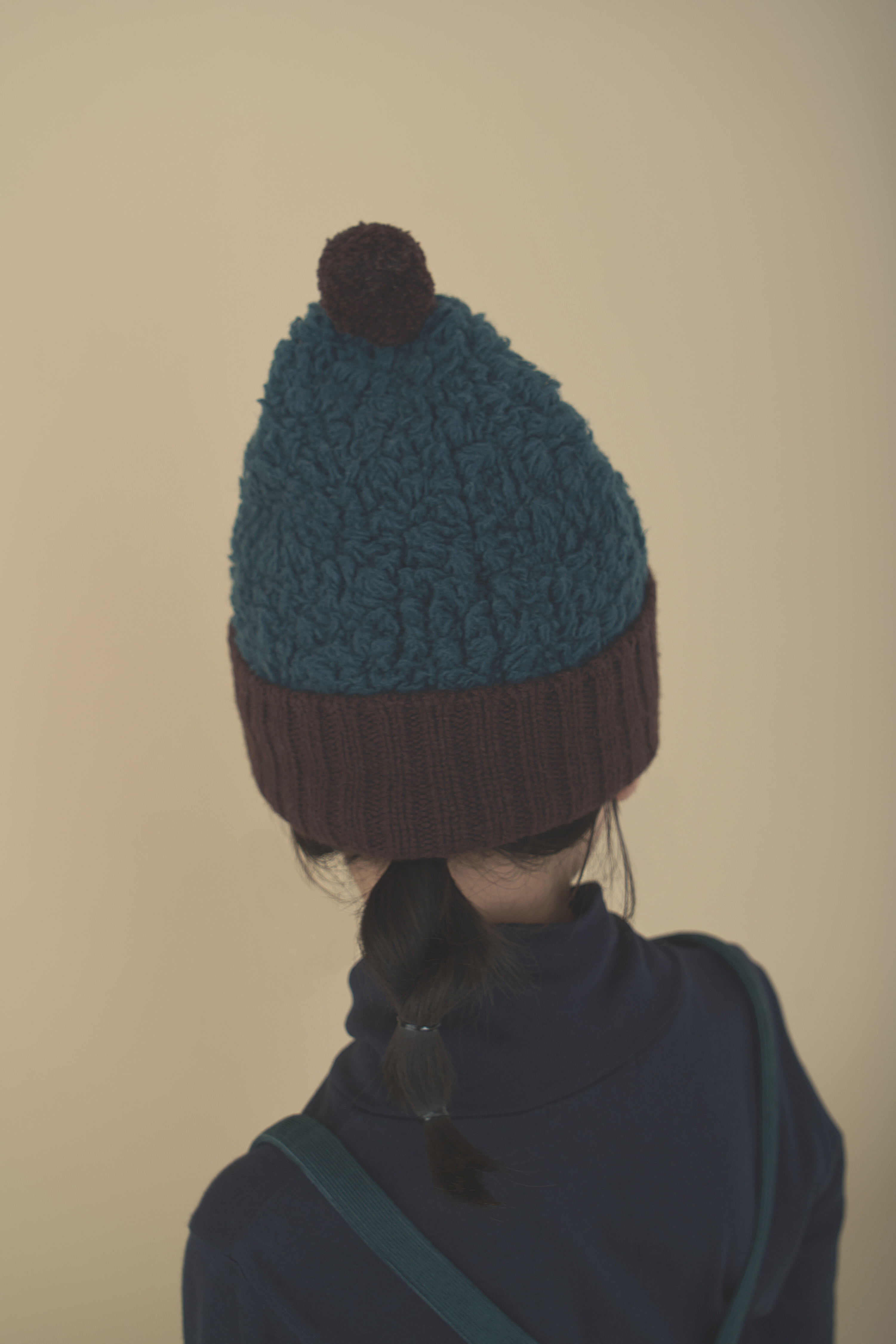 mina perhonen　ニット帽 美品】定価2.4万/ヒトミシノヤマ×ミナペルホネン hitomi