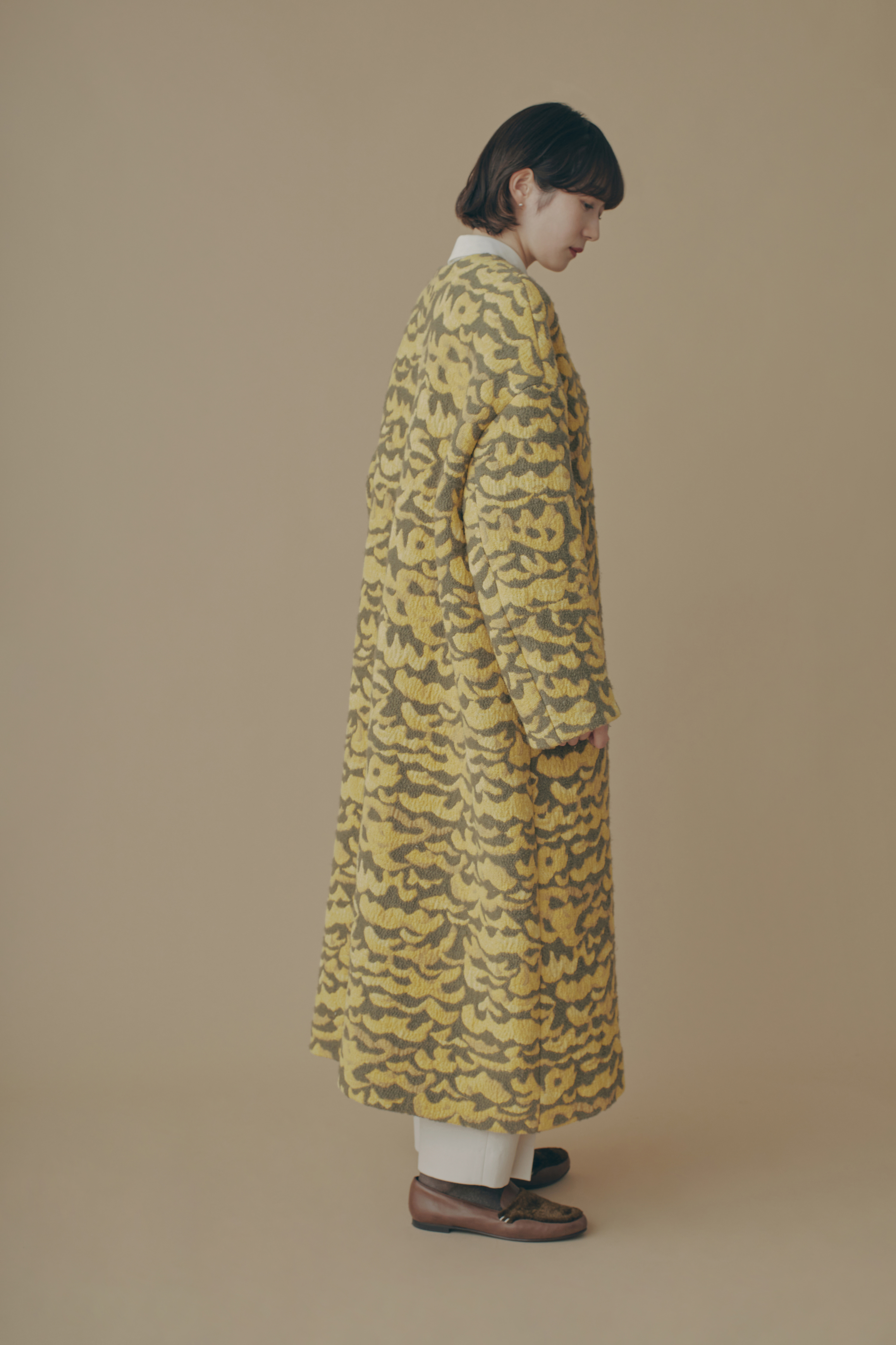 ミナペルホネン　コート　skymoss サイズ38 ウールコート ミナペルホネン コート skymos サイズ38 ウールコート ミナペルホネン