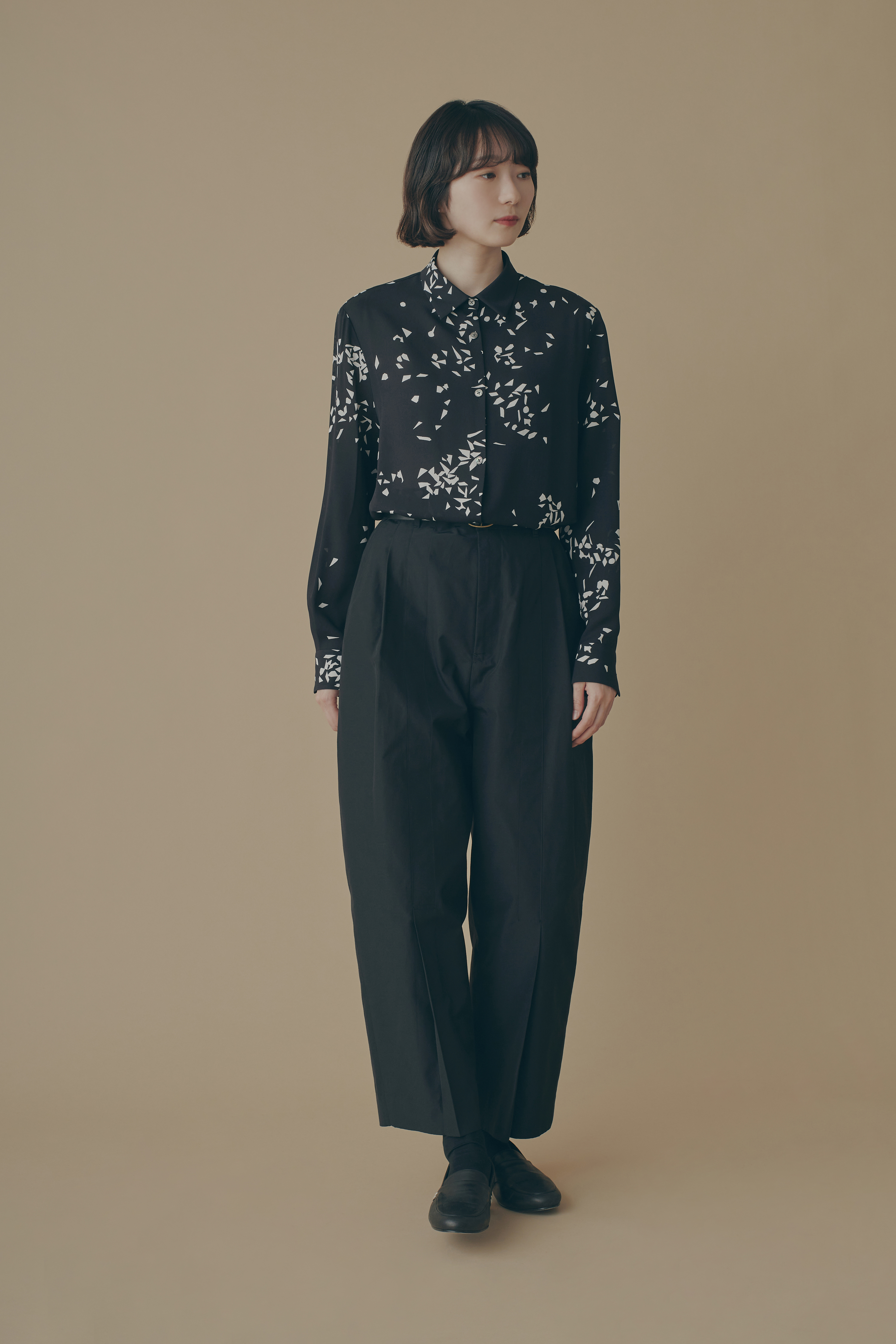 【STELLA MCCARTNEY】リネン混 ワイドパンツ バターカラー tukuroi ツクロイ】(サンバレー sun valley)コットンリネン