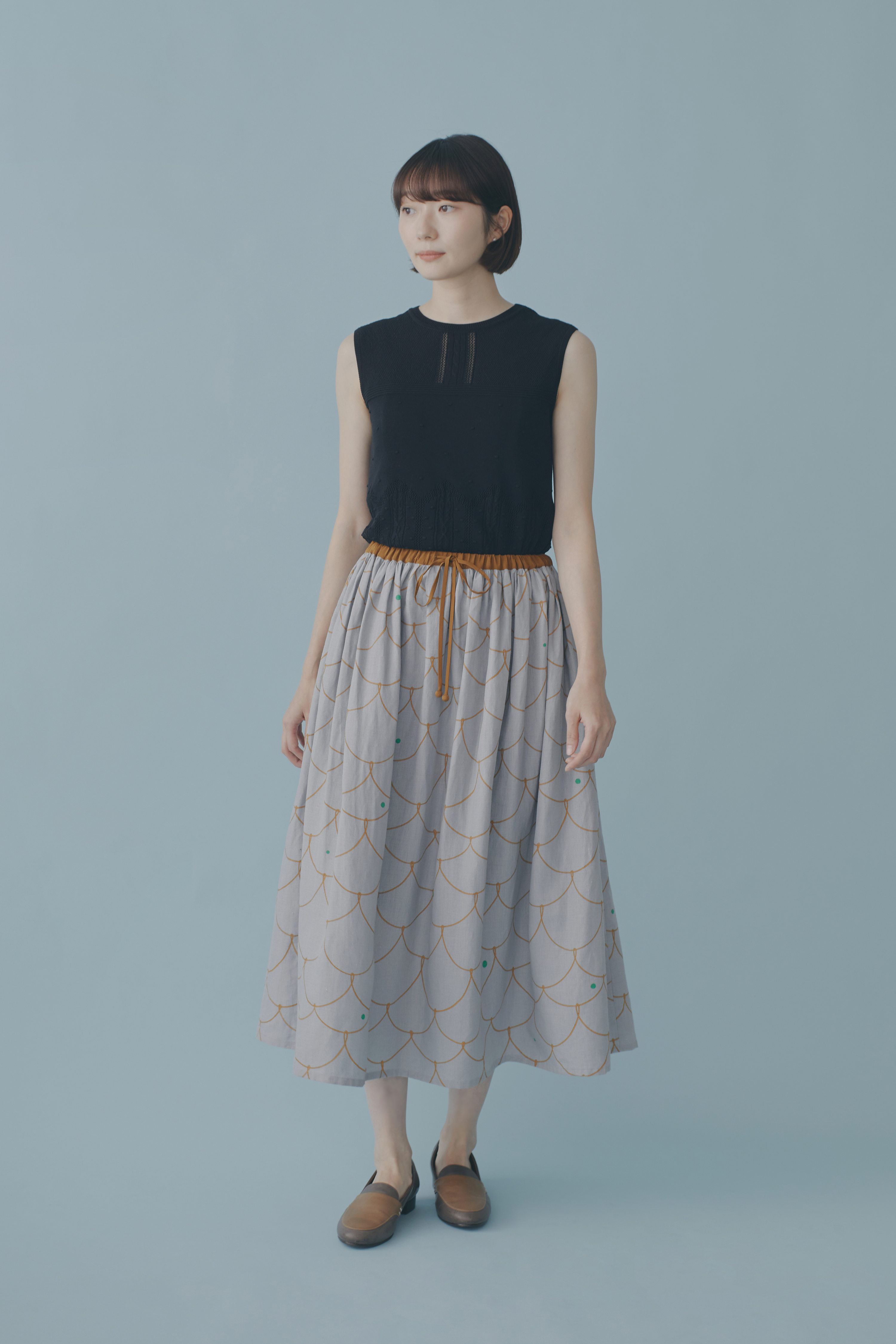 【オーダー】luxe ギャザースカート ミナペルホネンミニバッグ スカート